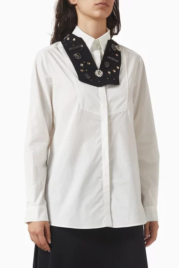 Embellished Shirt in Cotton