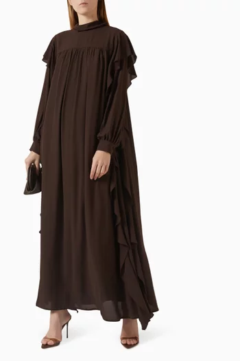 فستان بكشكش وحزام