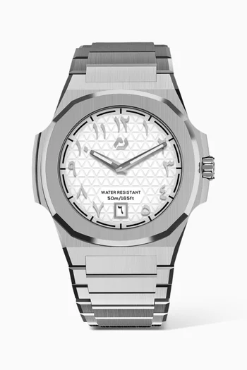 ساعة ام تي ستانلس ستيل، 40.5 مم