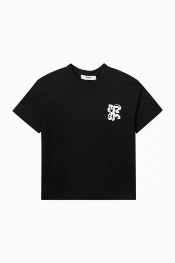 Graphic Logo T-shirt in Cotton Jersey
