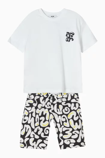 Graphic Logo T-shirt in Cotton Jersey