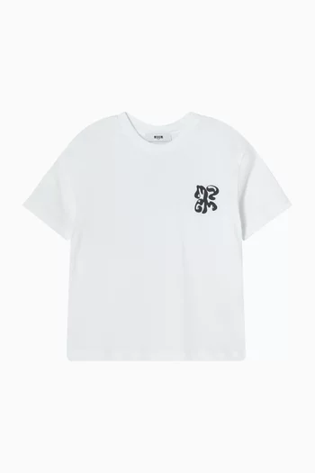 Graphic Logo T-shirt in Cotton Jersey