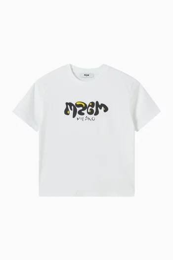 Graphic Logo T-shirt in Cotton Jersey