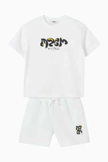 Graffiti Sweatshorts in Fleece