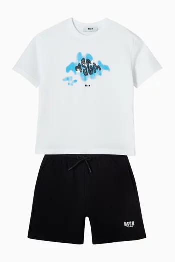 Graphic Logo T-shirt in Cotton Jersey