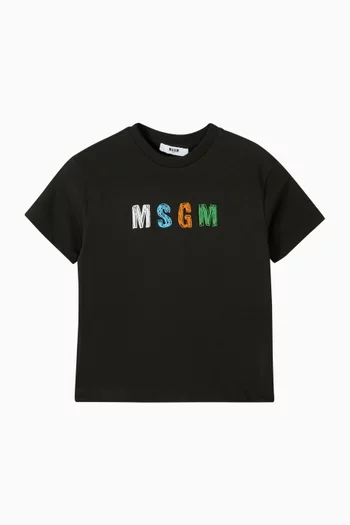 Logo T-shirt in Cotton Jersey