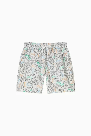 All-over Logo Sweatshorts in Cotton-fleece