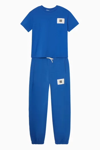 بنطال رياضي برقعة شعار الماركة