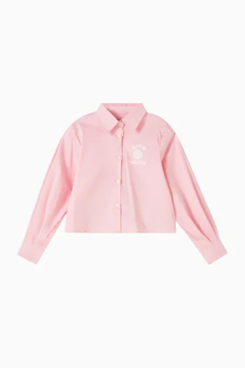 Graphic-logo Shirt in Poplin