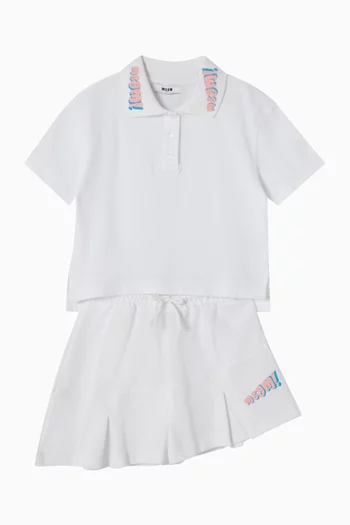 Logo Skirt in Cotton-knit