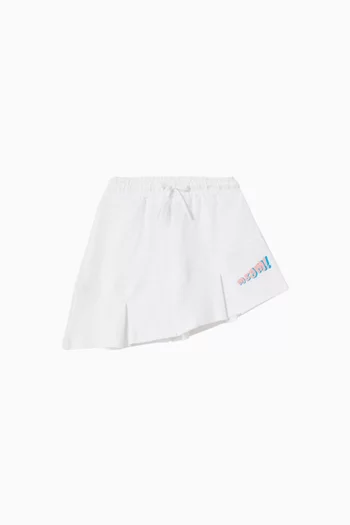 Logo Skirt in Cotton-knit