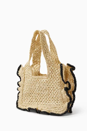 Crossbody Bag in Woven Raffia