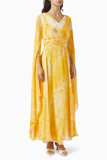 3D Corsage Dress in Chiffon