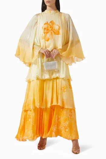 Tiered Maxi Dress in Chiffon