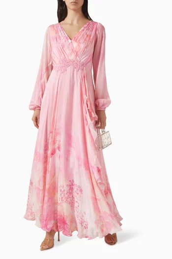 Printed Dress in Georgette