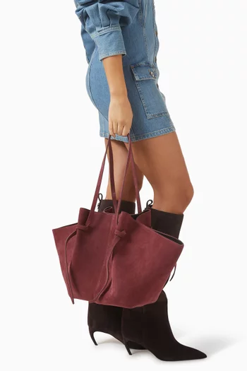 Large Mochi Tote Bag in Suede