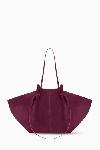 Large Mochi Tote Bag in Suede