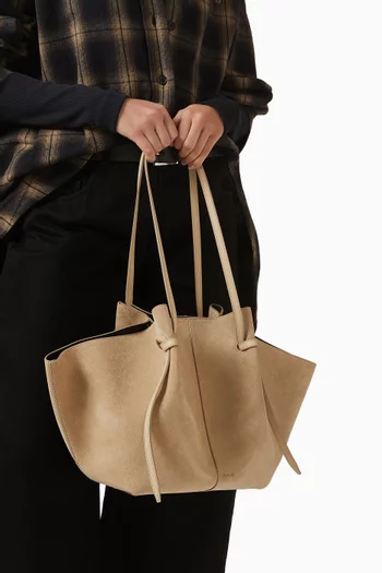 Large Mochi Tote Bag in Suede