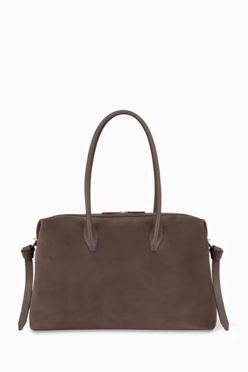 Large Brioche Duffle Bag in Suede
