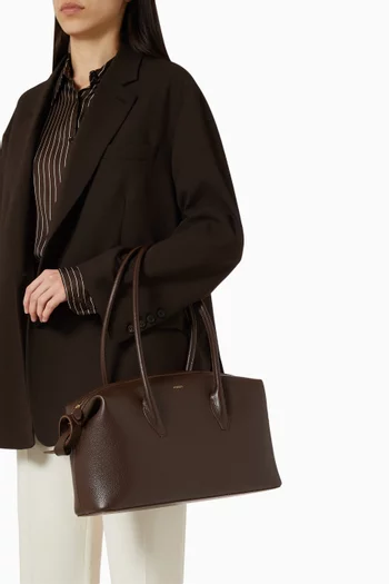 حقيبة دفل بريوش جلد بقر