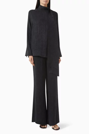 طقم بنطال بوشاح