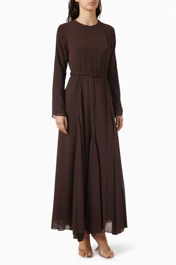 Belted Panelled Dress