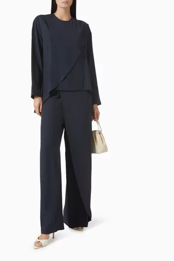 طقم بنطال بدرابيه