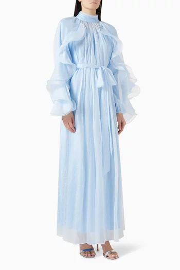 فستان بكشكش وحزام