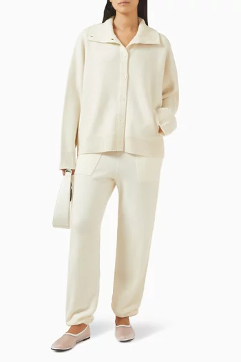 Lilou Buttoned Jacket in Wool-cashmere