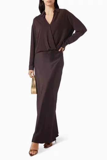 قميص أسترا بتصميم ملفوف