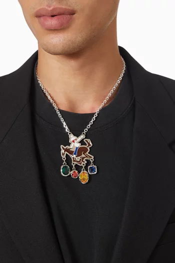 Ignorant Cowboy Necklace in Sterling Silver