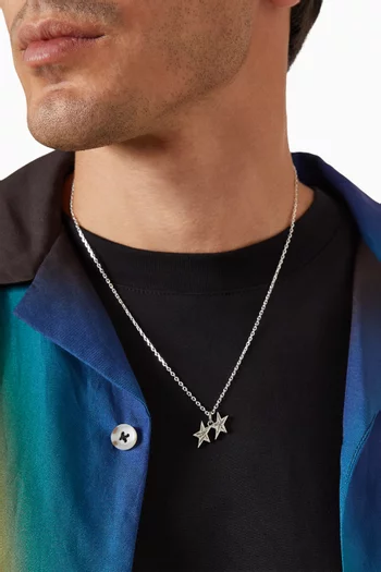 Signature Stars Necklace in Sterling Silver