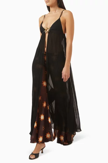 بنطال ستيف للارتداء فوق لباس السباحة قماش شبكي