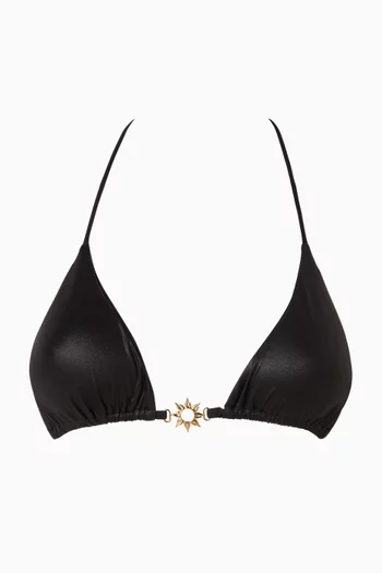 قطعة بيكيني علوية رينا بتصميم مثلث مزين بحلية بشكل شمس