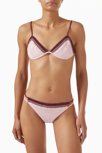 قطعة بيكيني سفلية جاريس بحواف كروشيه