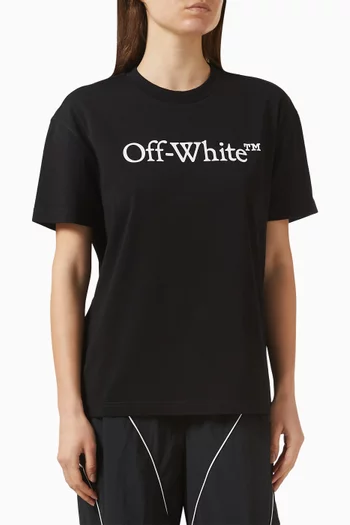 تي شيرت بوكيش بشعار الماركة قطن