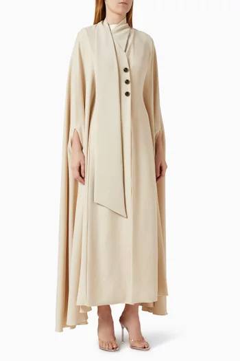 Cara Cape Kaftan-style Dress