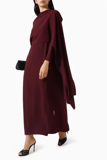 فستان ادريا طويل بوشاح