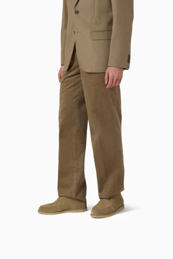 Lace up Boots in Suede