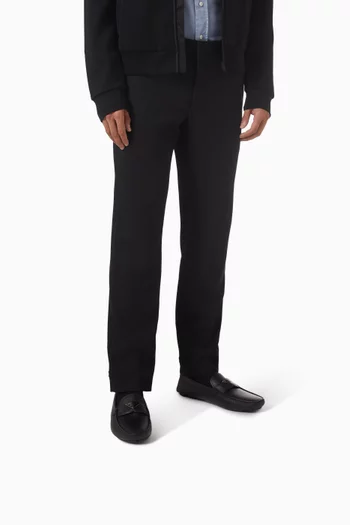 حذاء درايفر بشعار الماركة جلد سافيانو