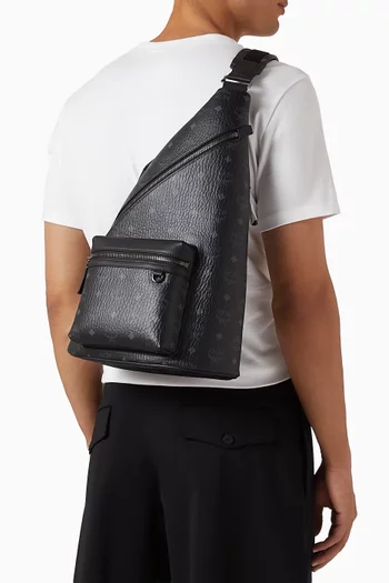 حقيبة بحمالة أرين متوسطة قنب بنقشة فيزيتوس