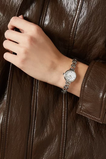 ساعة ايريس كوارتز ستانلس ستيل، 22 مم