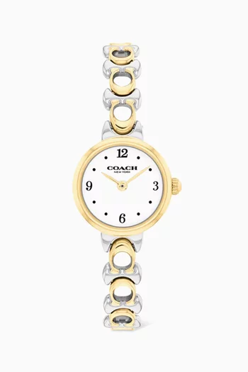 ساعة ايريس كوارتز ستانلس ستيل، 22 مم