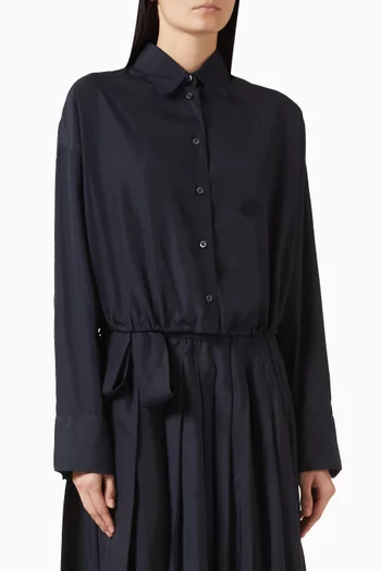 قميص بتصميم مزموم قنب