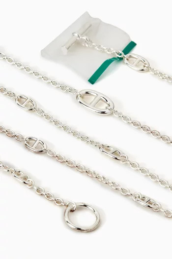 Unused Farandole Long Necklace in Sterling Silver