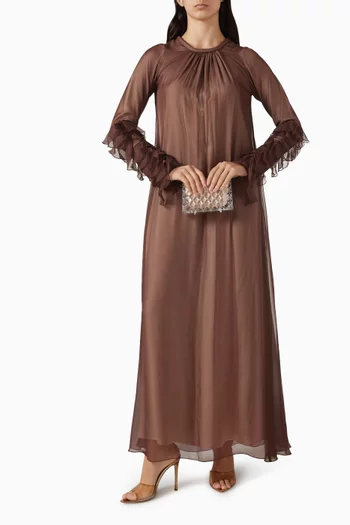 فستان دورا بكشكش