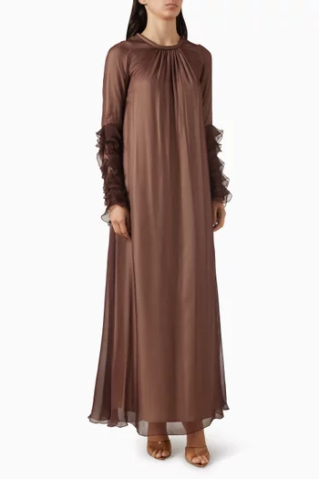 فستان دورا بكشكش