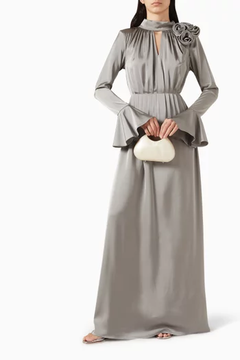 فستان افا بزهرة بارزة