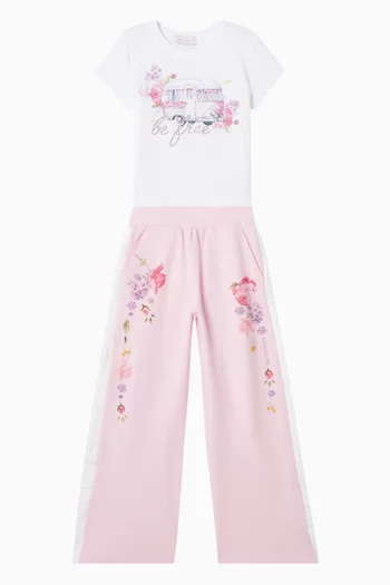 Graphic Print T-shirt in Cotton