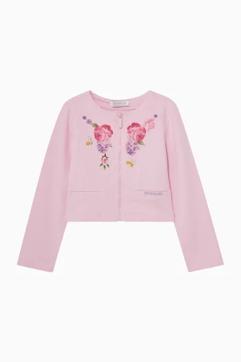 جاكيت بطبعة زهور قطن